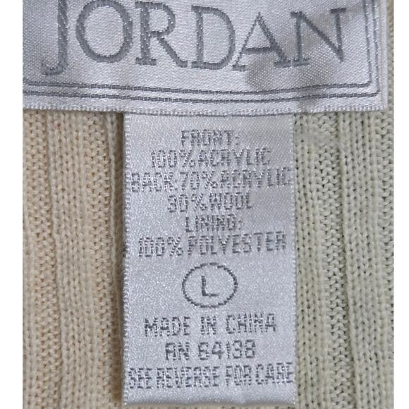 Jordan Faux Fur Zip Front Vest Women’s Large Beige with Cream Collar - Picture 2 of 7